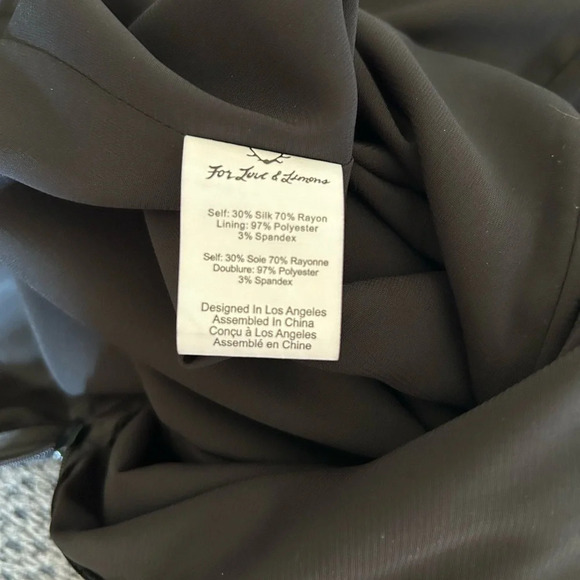 For Love and Lemons black velvet Collette midi size XS - Picture 13 of 14